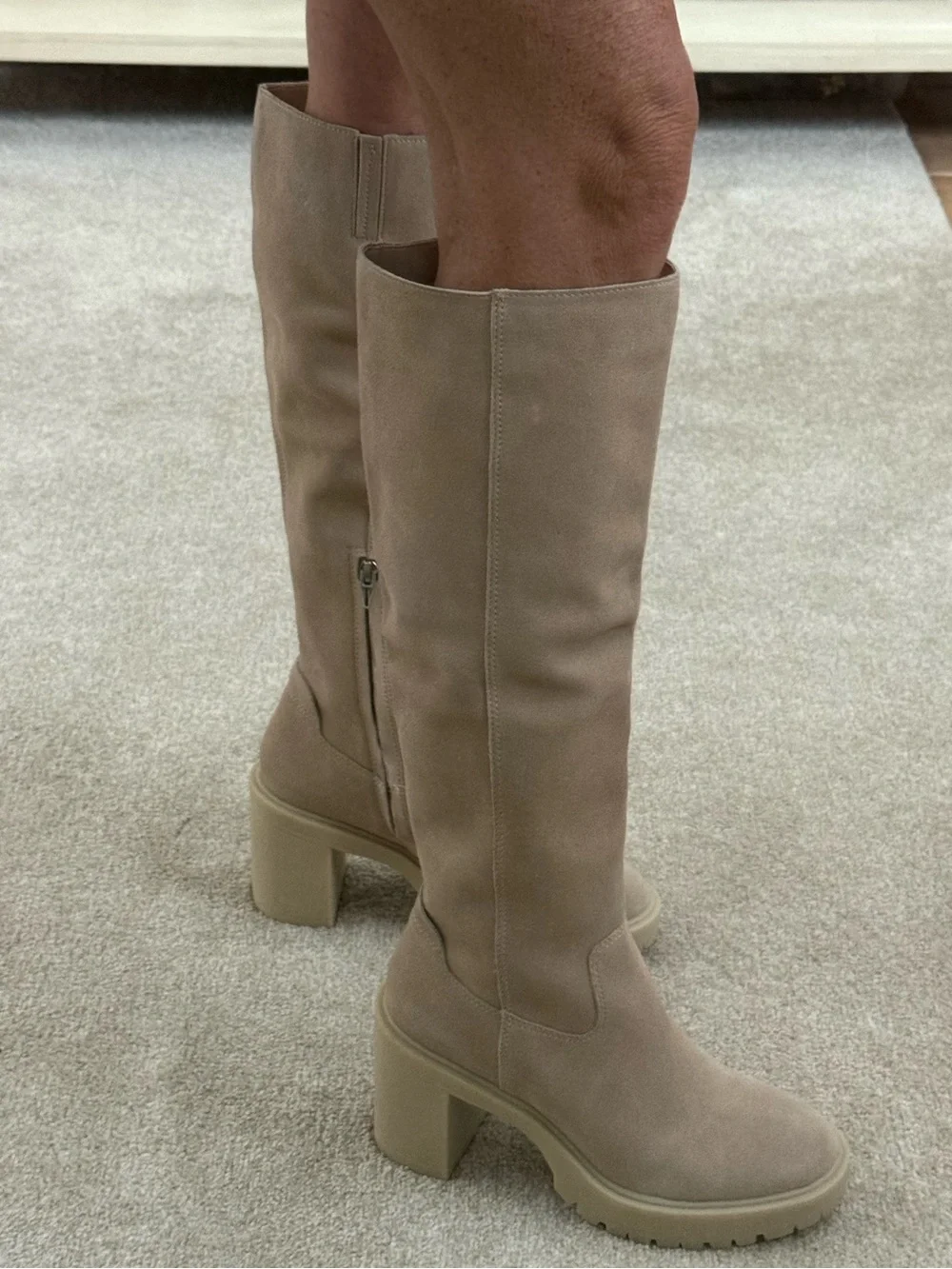 NWOB Dolce Vita Corry H2O knee-high boots in Dune Suede Size 8